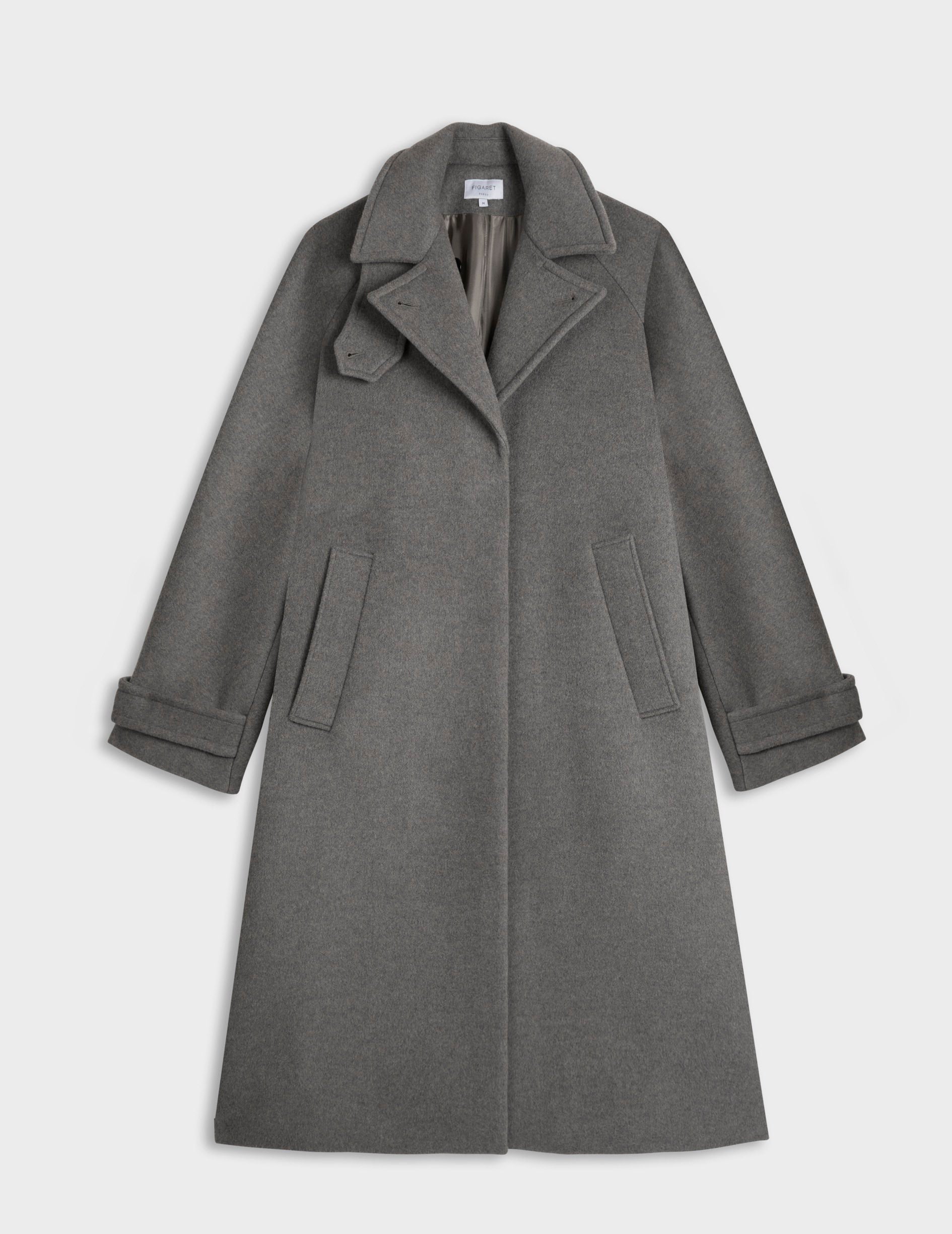 Taupe wool Marielle coat