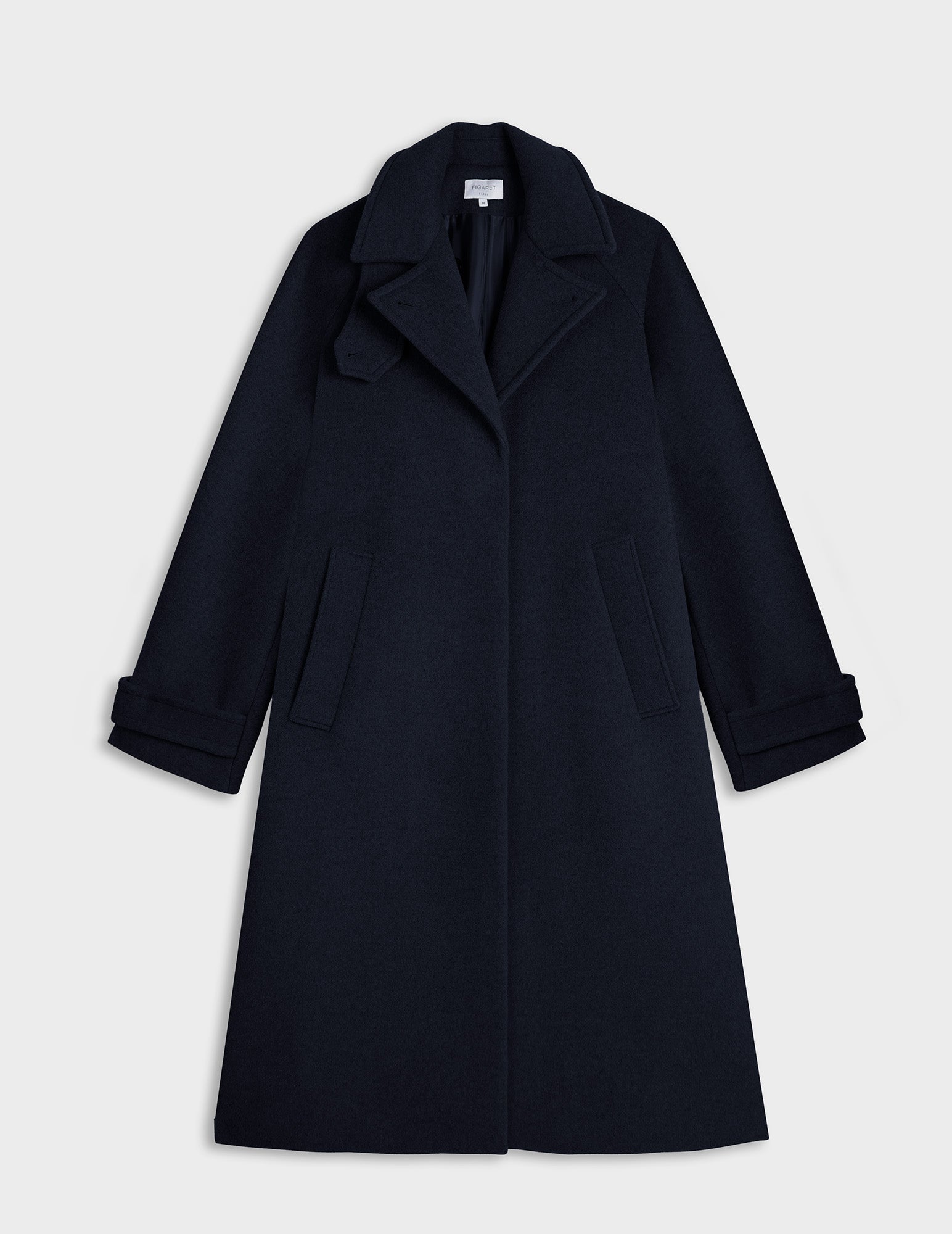 Navy wool Marielle coat