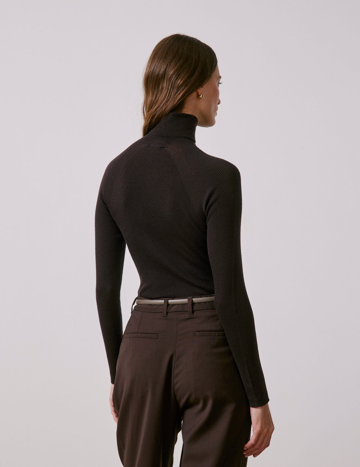 Brown merino wool Masha sweater