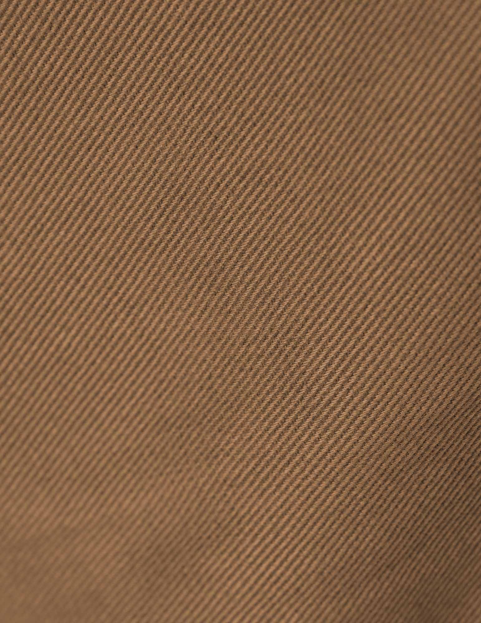 Camel Milan overshirt - Twill - Shirt Collar