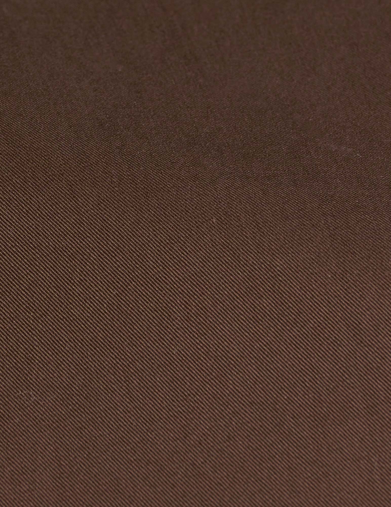 Brown Normann popover shirt - Twill - Shark Collar