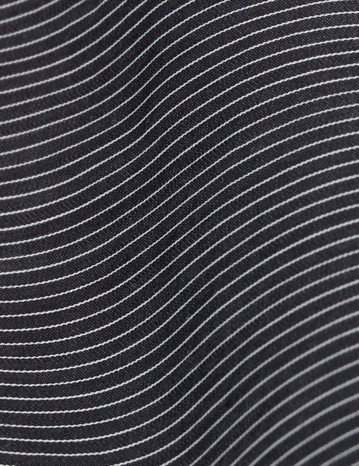 Black striped Pauline shirt - Twill - Sewn Collar