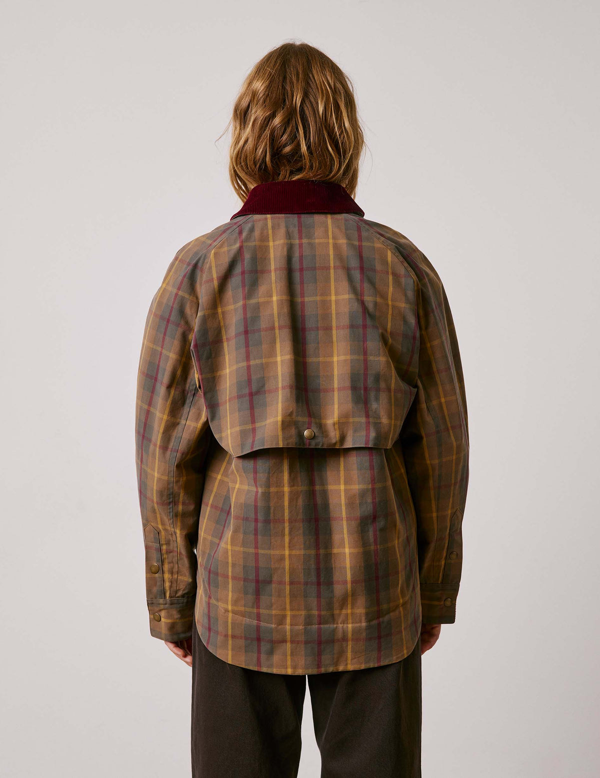 Brown check cotton Penelope jacket