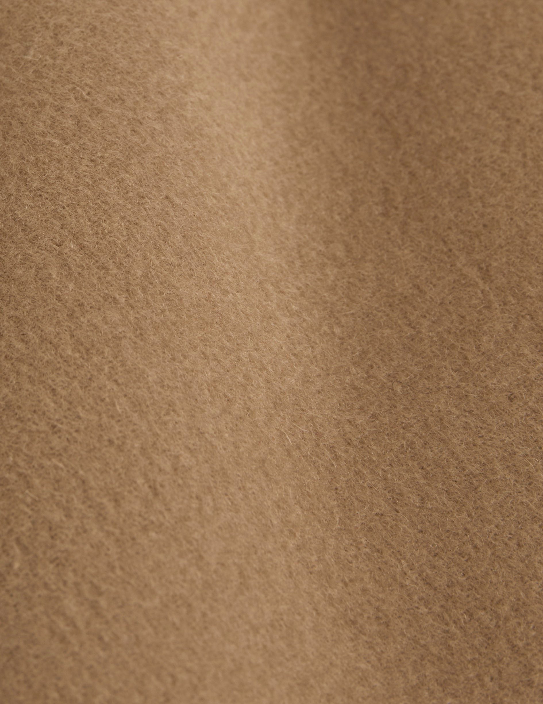 Beige double-faced wool Peter overshirt - Shirt Collar