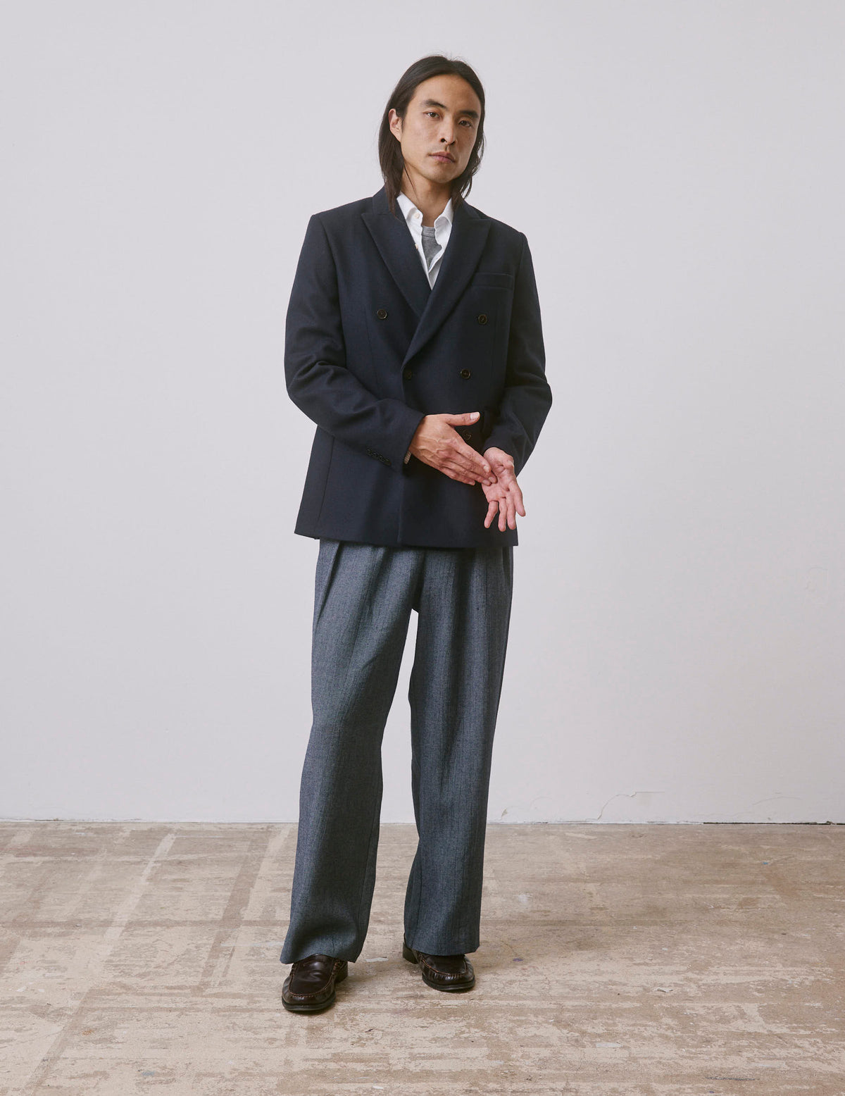 Navy wool Philippe blazer