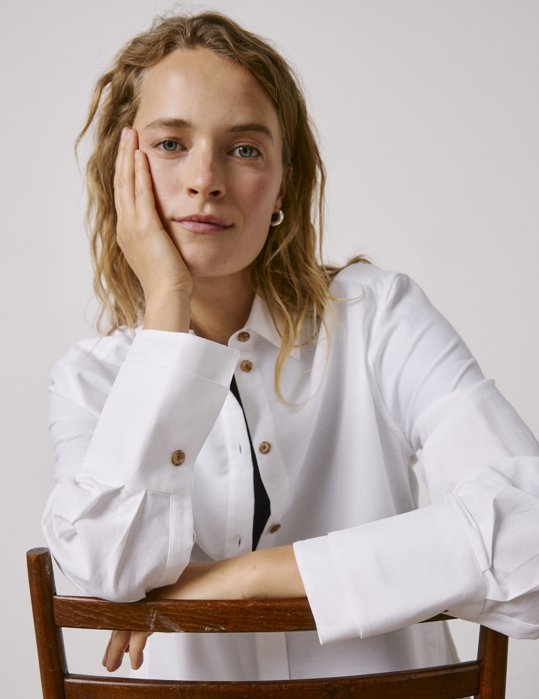 White Phoebie shirt - Oxford - Shirt Collar