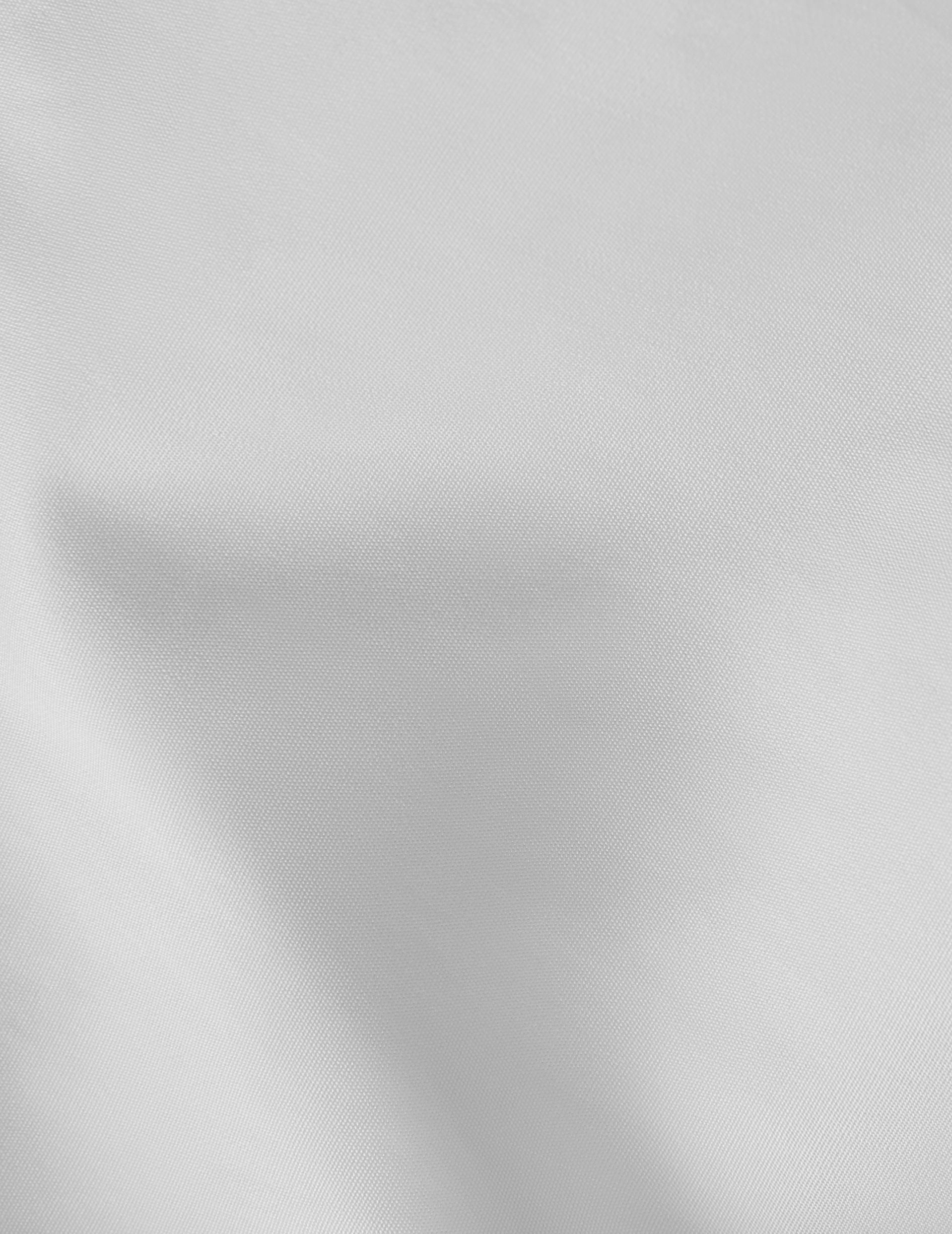 Semi-fitted white Prestige shirt - Poplin - Figaret Collar