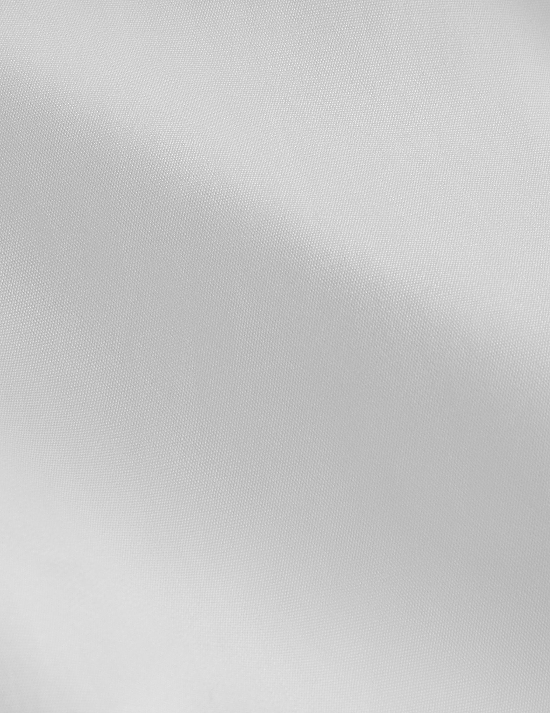 Fitted white Prestige shirt - Poplin - Figaret Collar