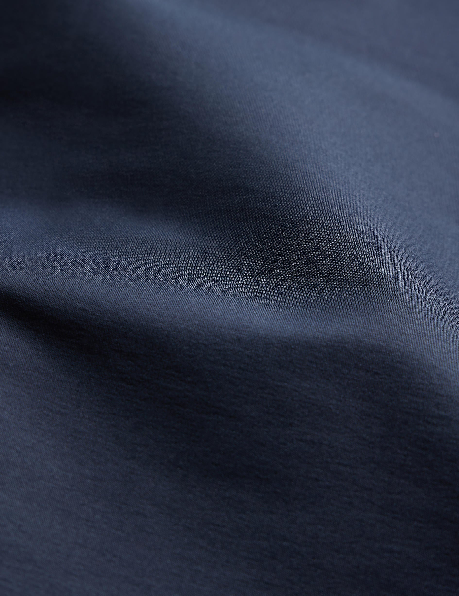 Fitted navy stretch shirt - Poplin - Figaret Collar