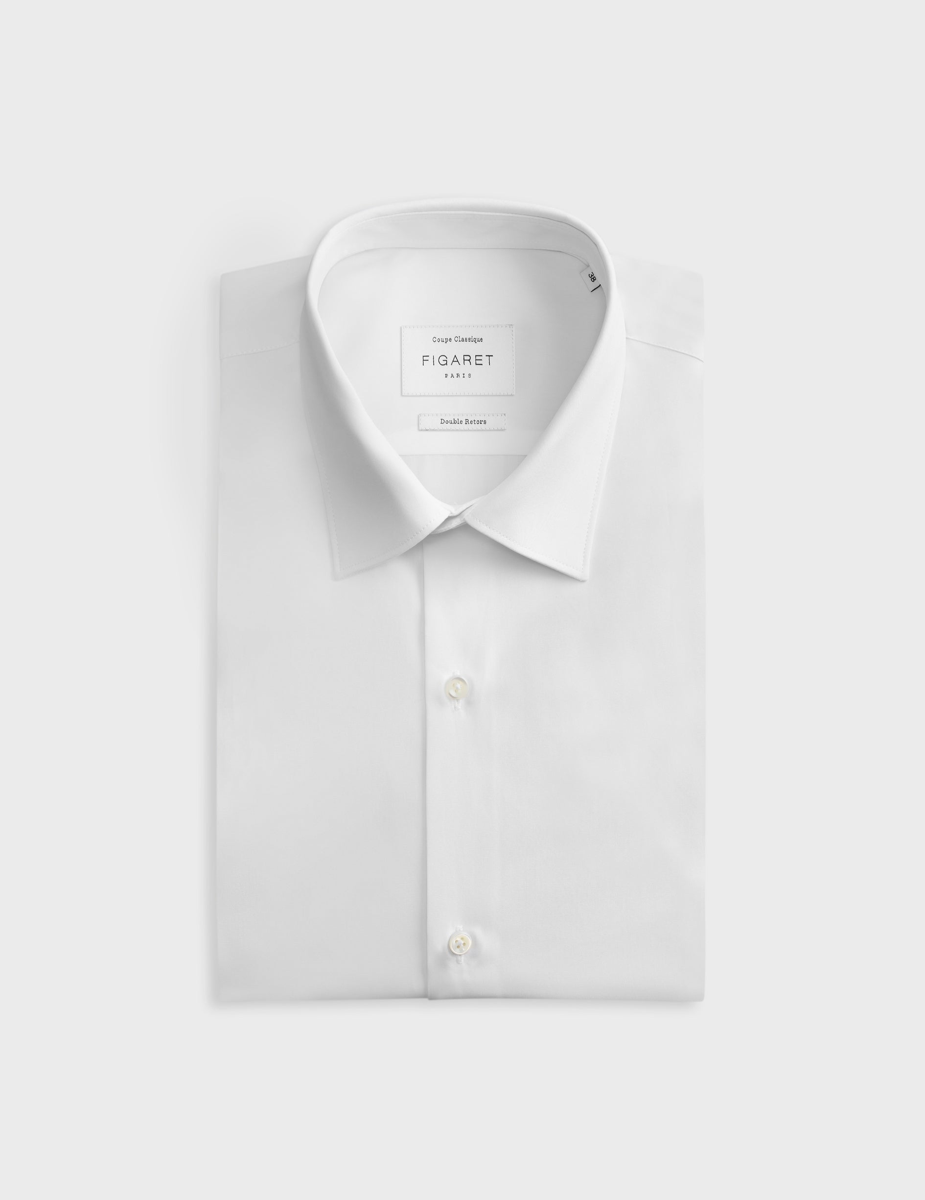 Classic white shirt - Poplin - Figaret Collar - French Cuffs