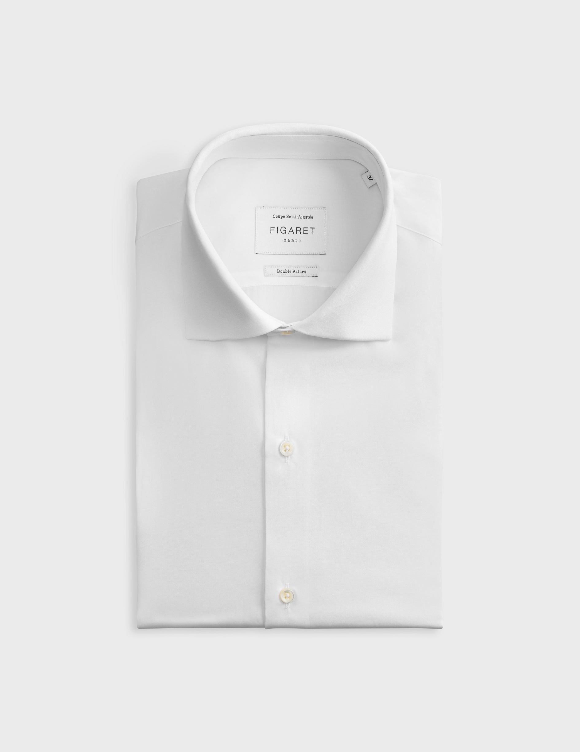 Semi-fitted White shirt Semi-fitted White shirt