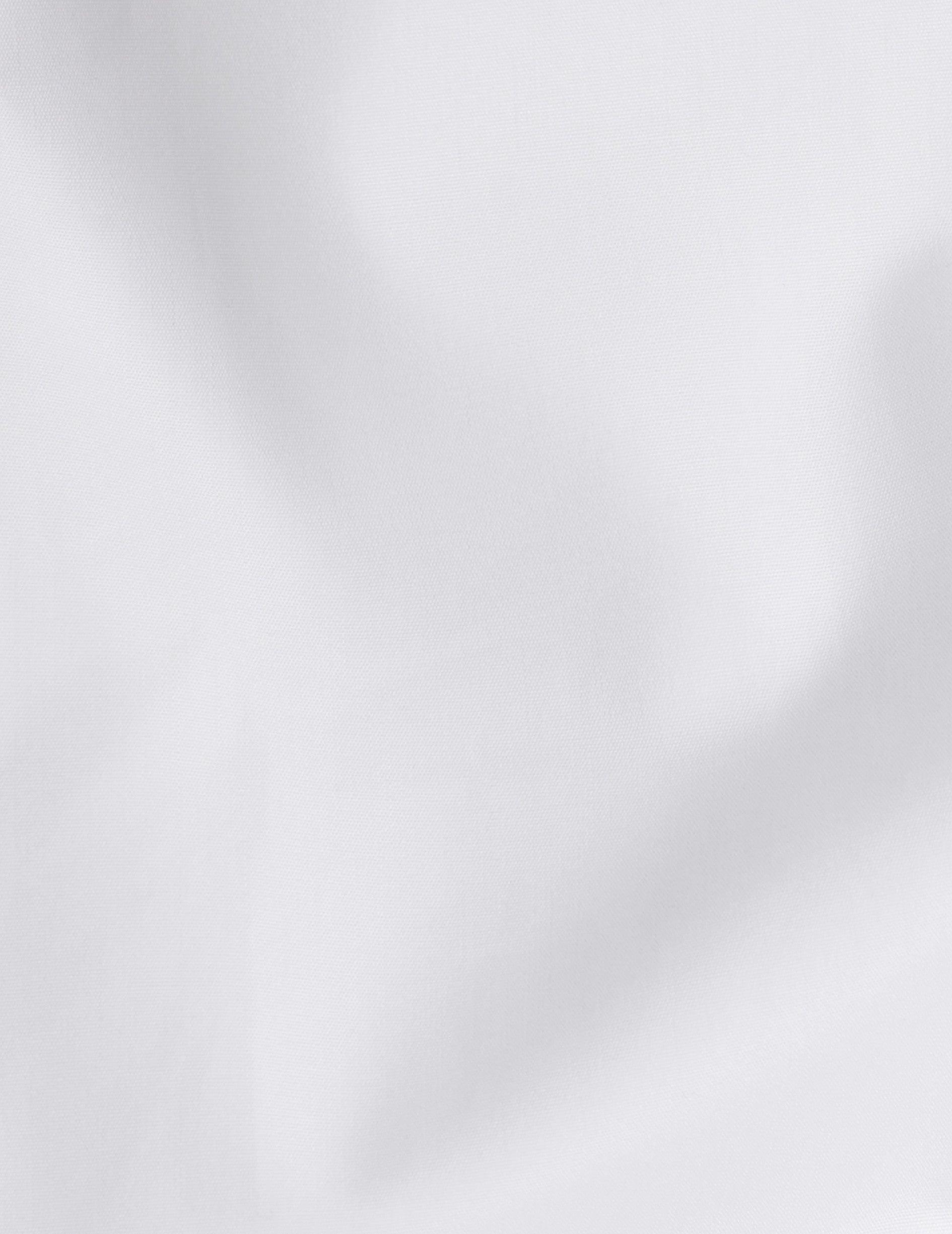 White hidden buttons placket Louison shirt - Poplin - Victorian Collar