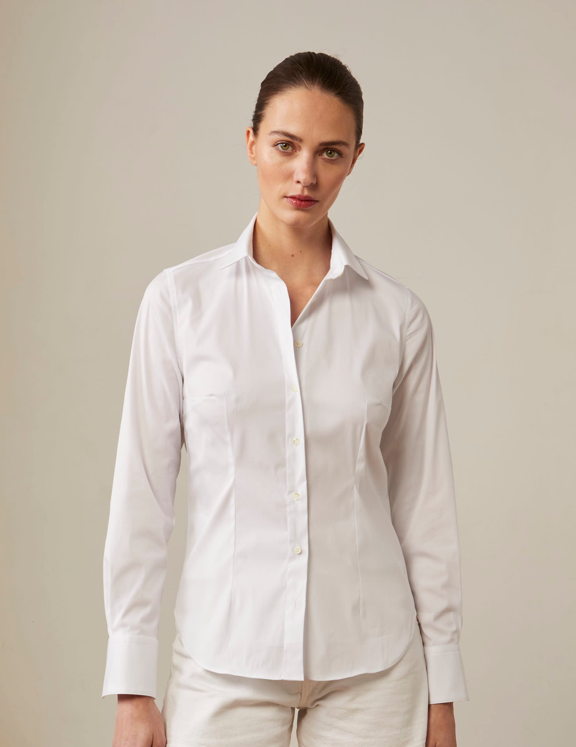white Anais shirt - Poplin
