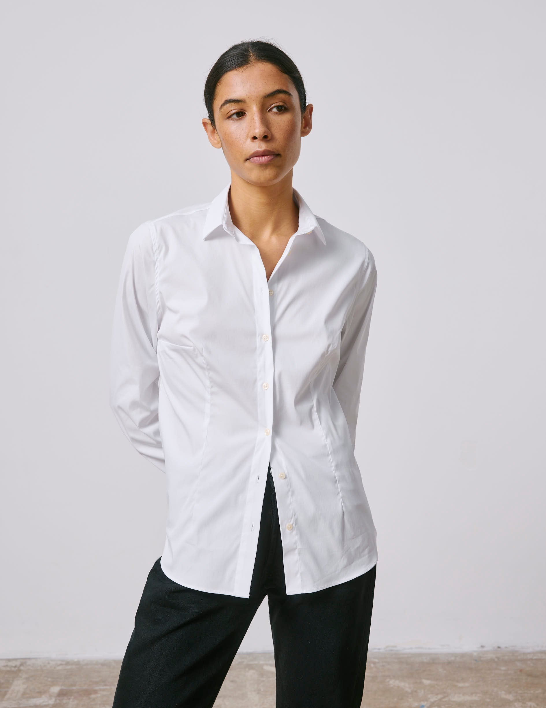 white Anais shirt - Poplin