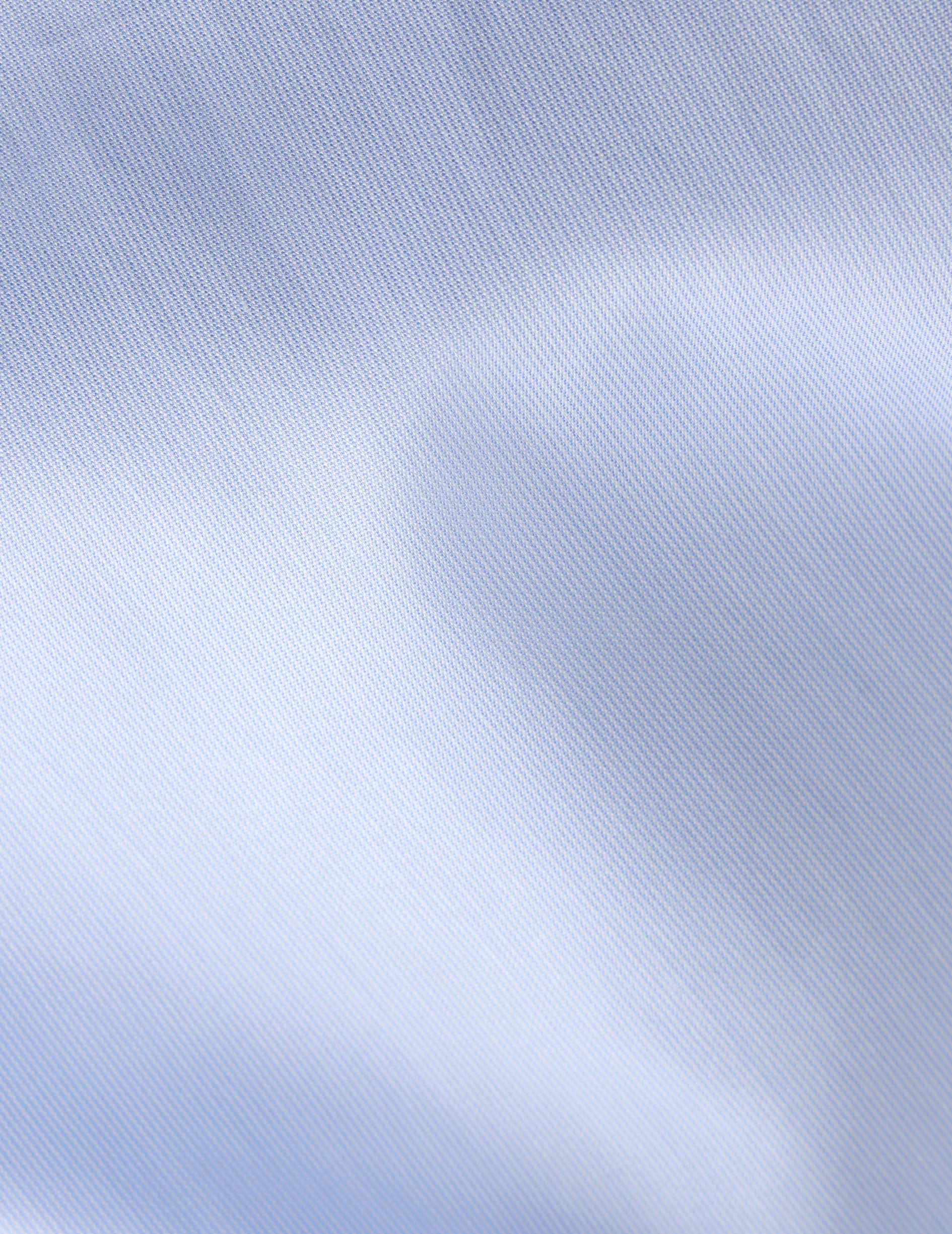 Fitted blue striped shirt - Poplin - Italian Collar