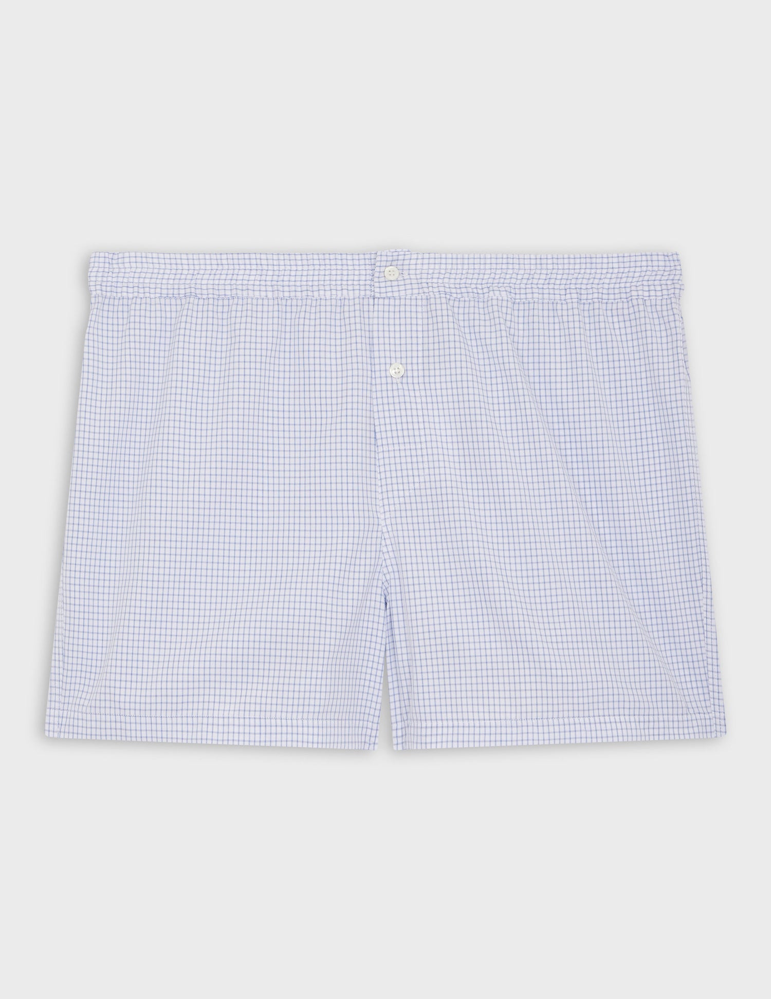 Blue checked cotton underpants