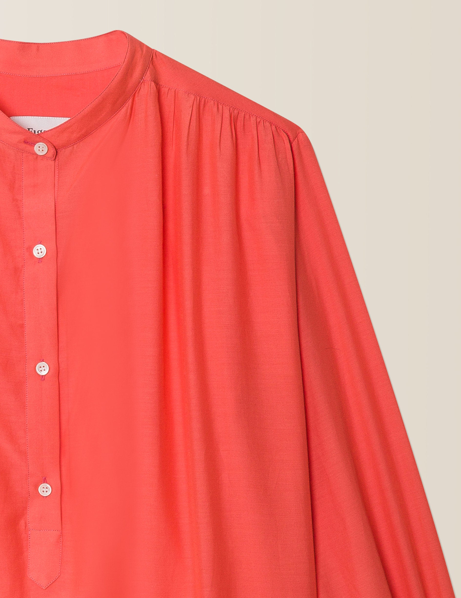 Orange Mélanie blouse - Poplin