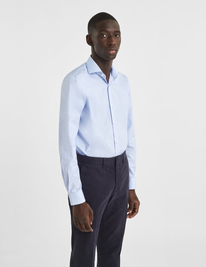 Classic blue striped shirt