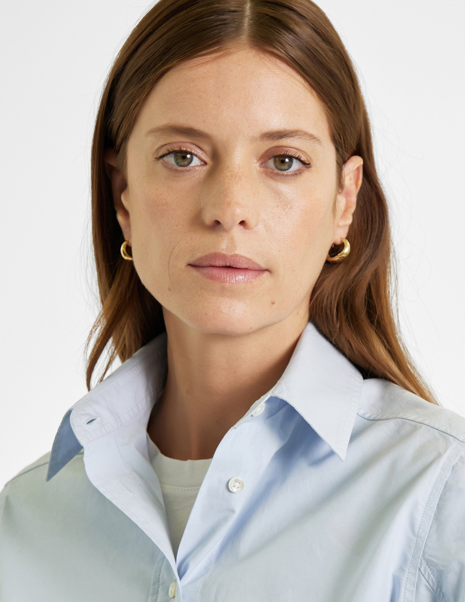 Blue Emma shirt - Poplin