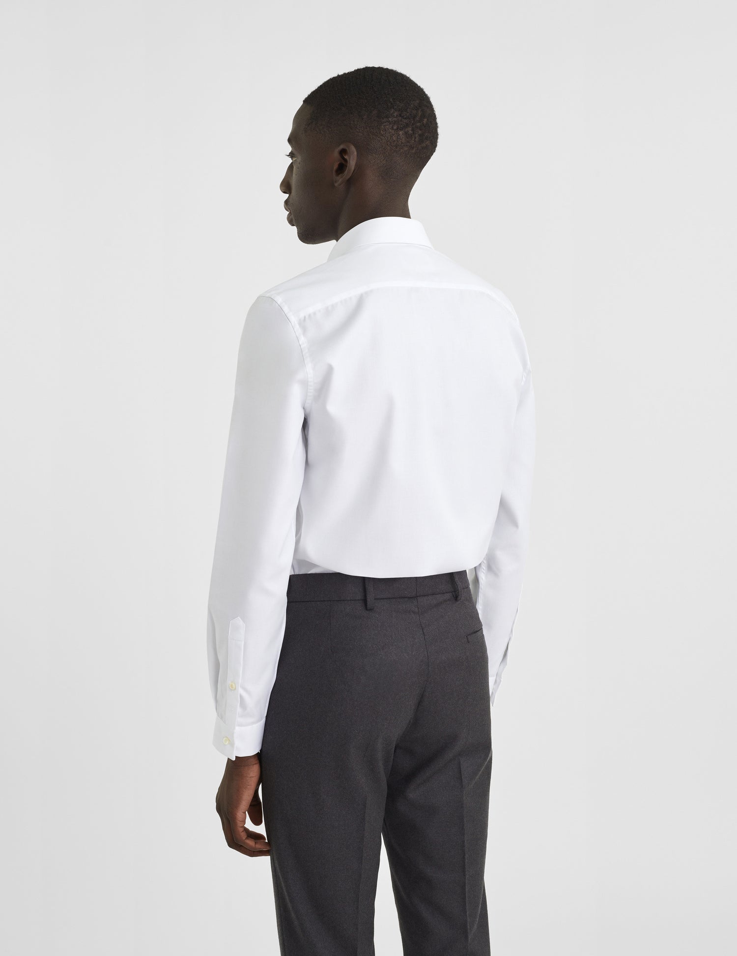 Fitted white shirt - Dobby - Thin Collar#4