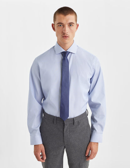 Classic blue striped shirt