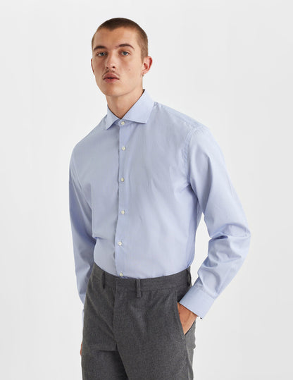 Classic blue striped shirt