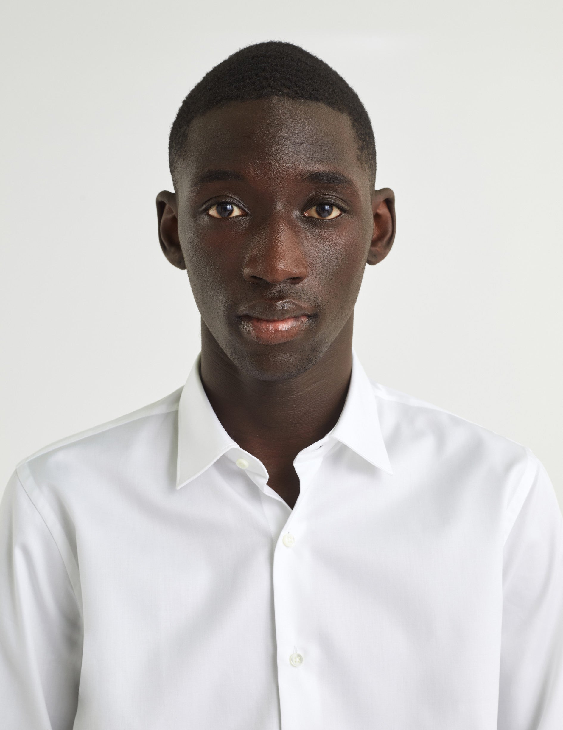 Semi-fitted white shirt - Twill - Figaret Collar