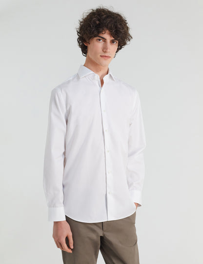 Classic white easy-iron shirt