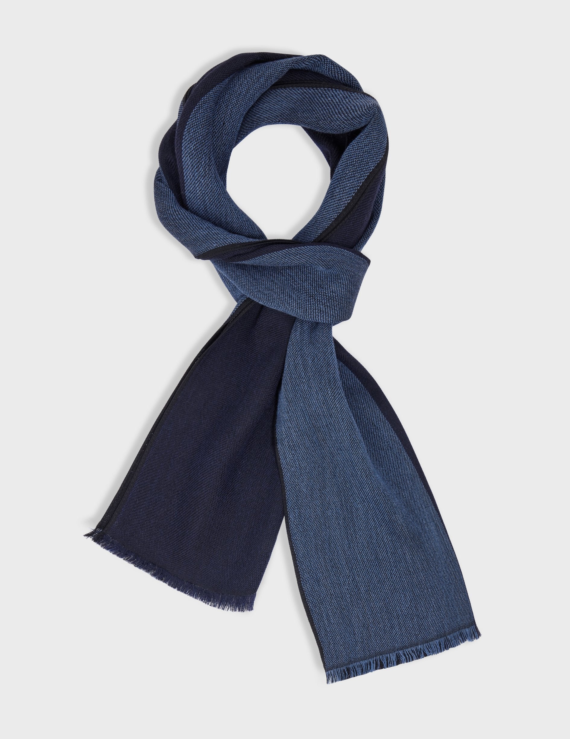 Navy wool scarf