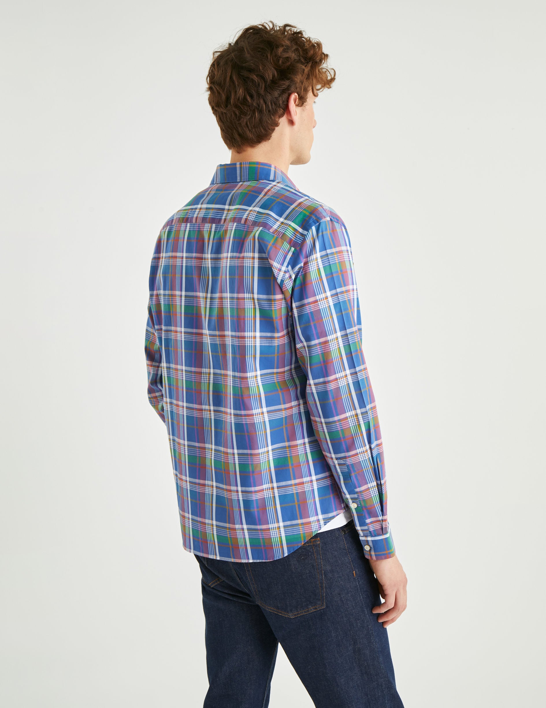Checkered Leonardo shirt - Poplin - French Collar