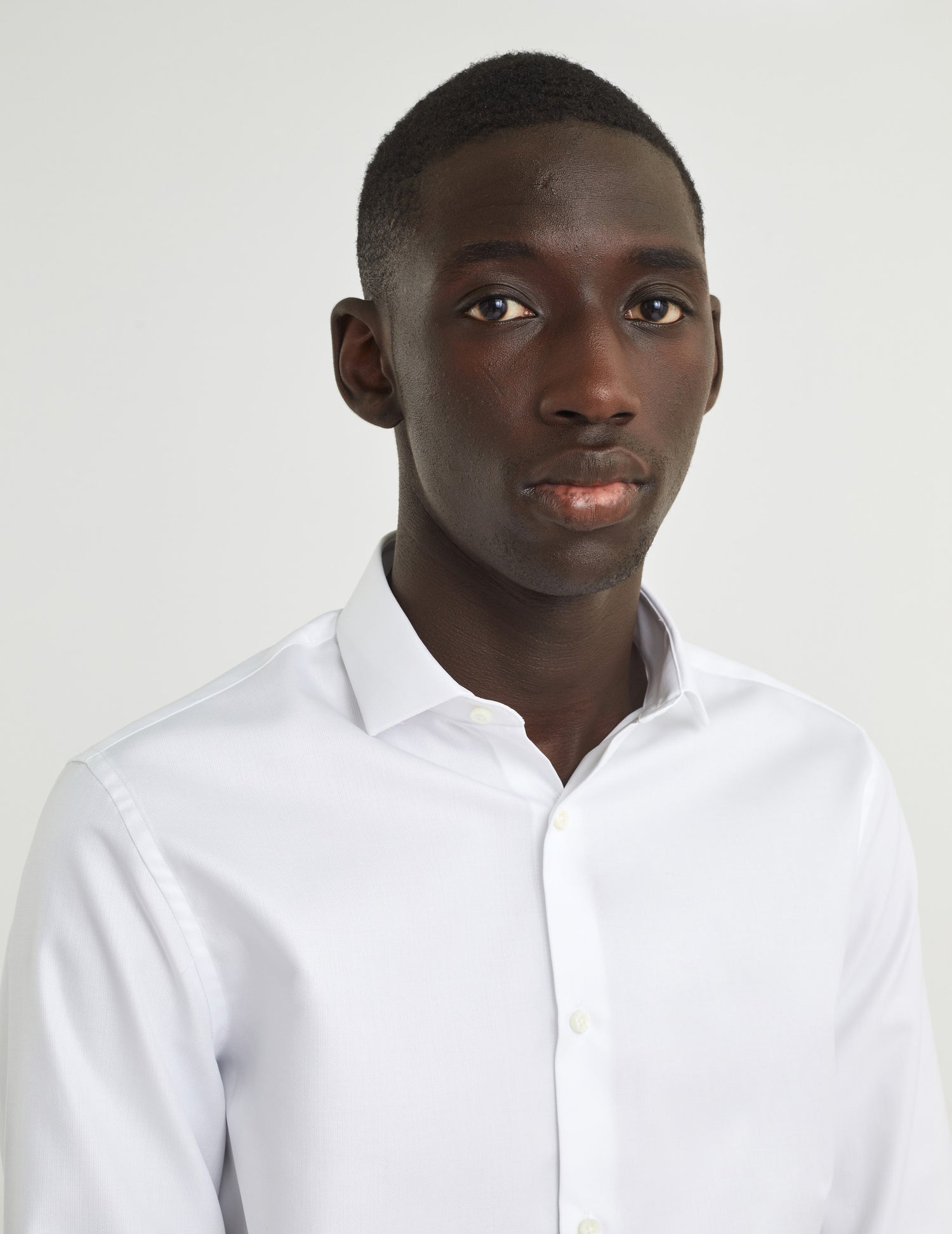 Fitted white shirt - Dobby - Thin Collar#6