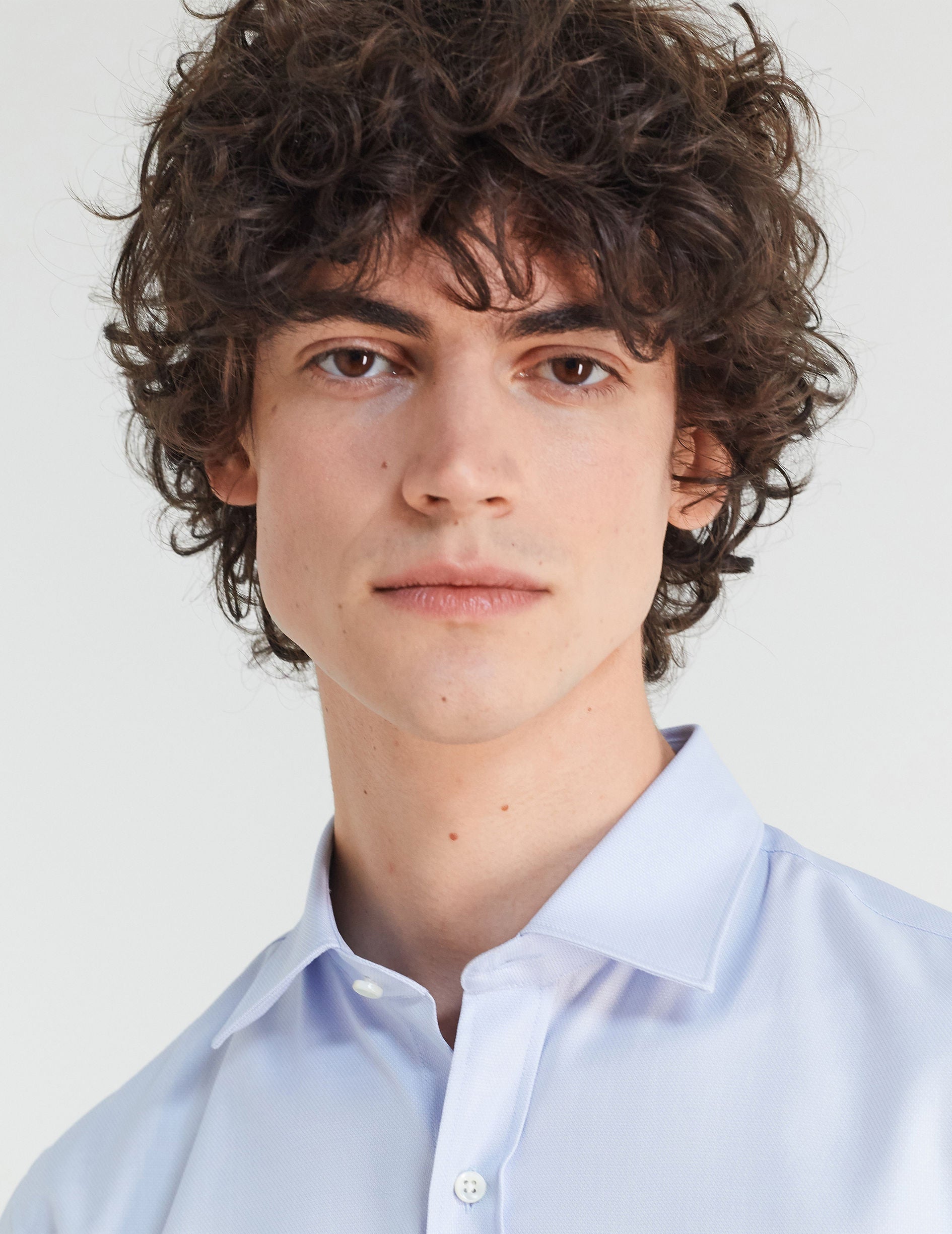 Classic blue shirt - Dobby - Figaret Collar