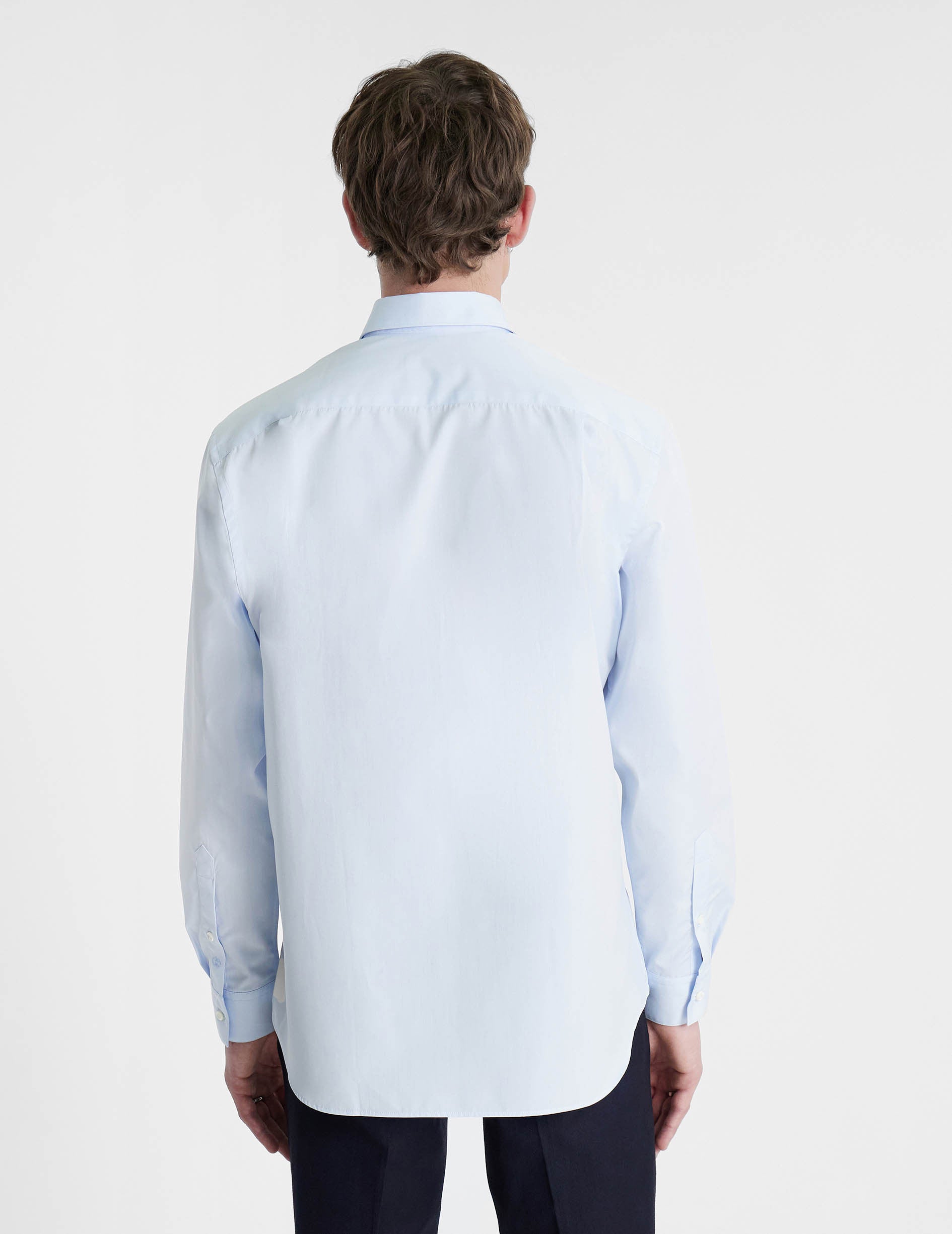 Classic blue shirt - Poplin - American Collar