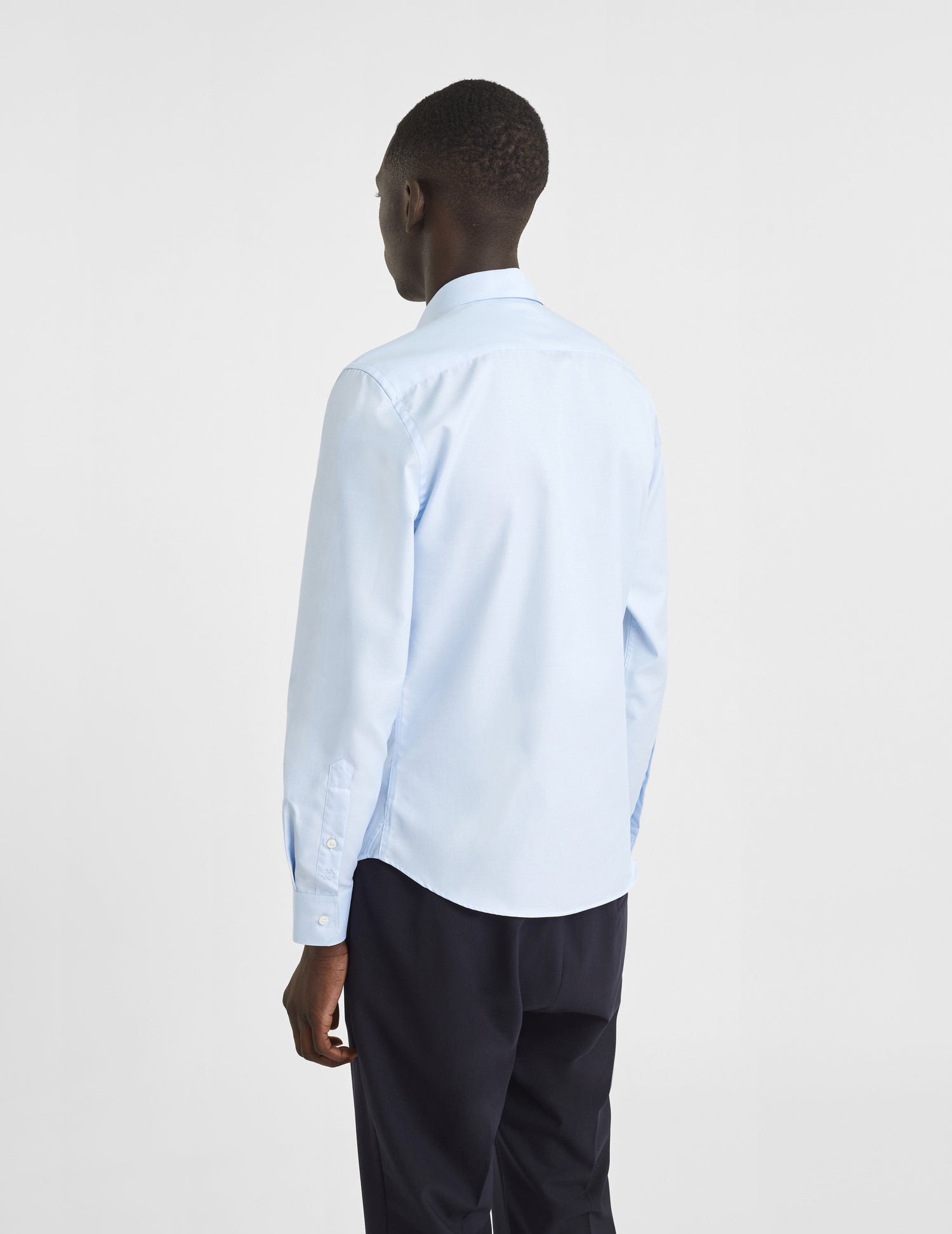 Fitted blue shirt - Dobby - Figaret Collar#4