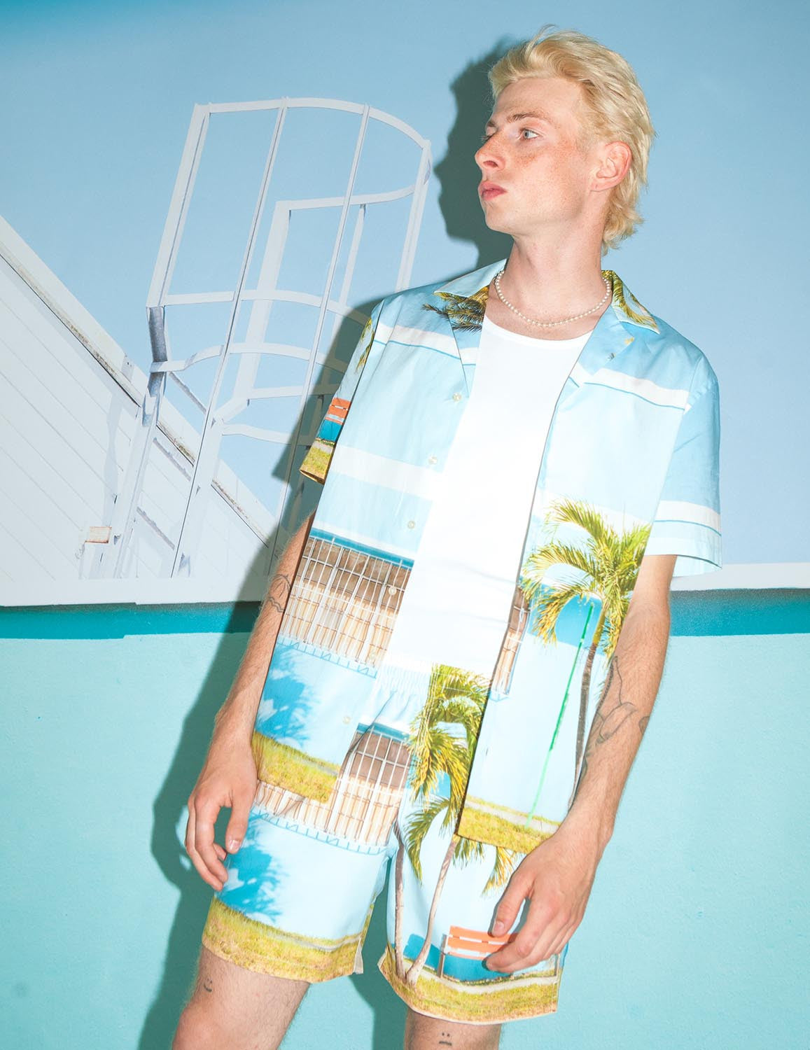 Palm trees swimsuit - Matthieu Venot x Figaret