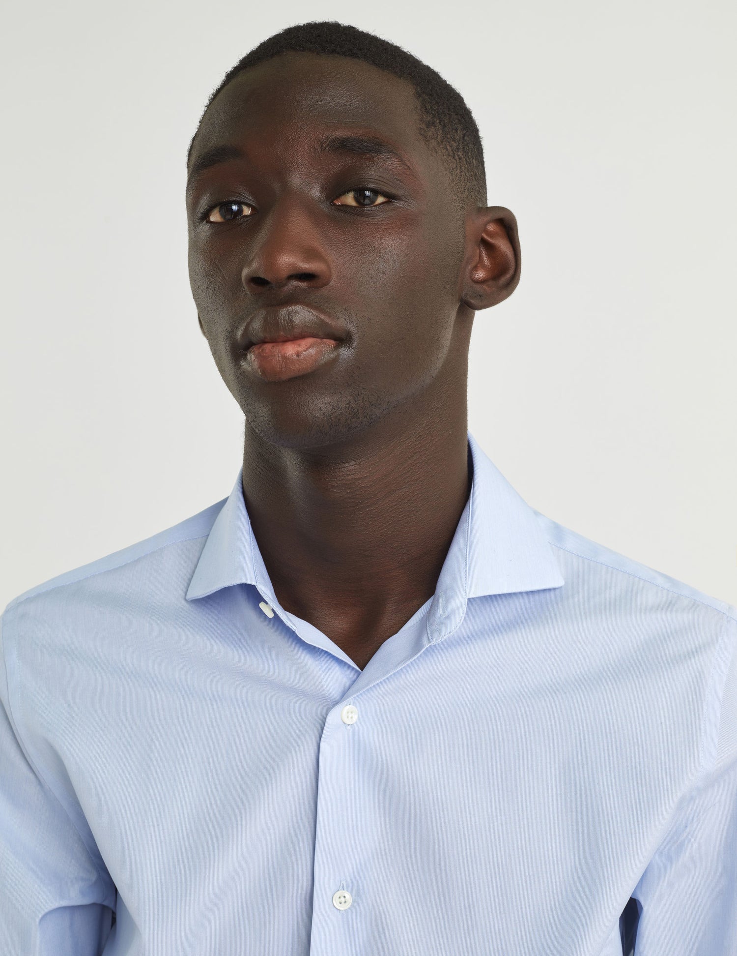Fitted blue striped shirt - Poplin - Italian Collar#6