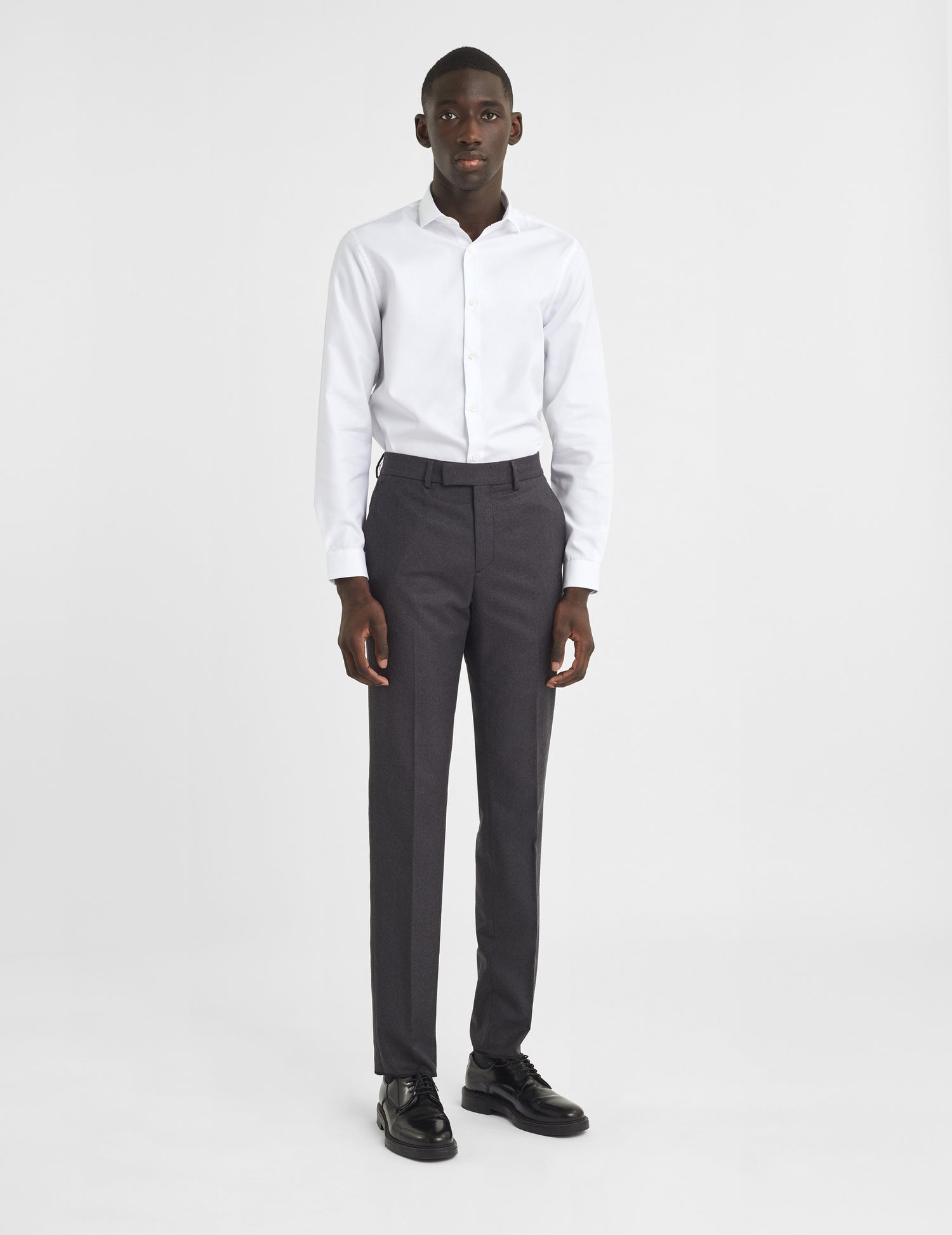 Fitted white shirt - Dobby - Thin Collar#5