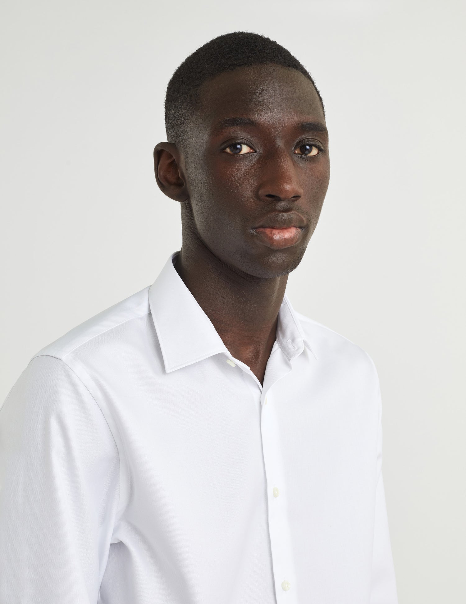 Semi-fitted white shirt - Dobby - Figaret Collar - French Cuffs#7
