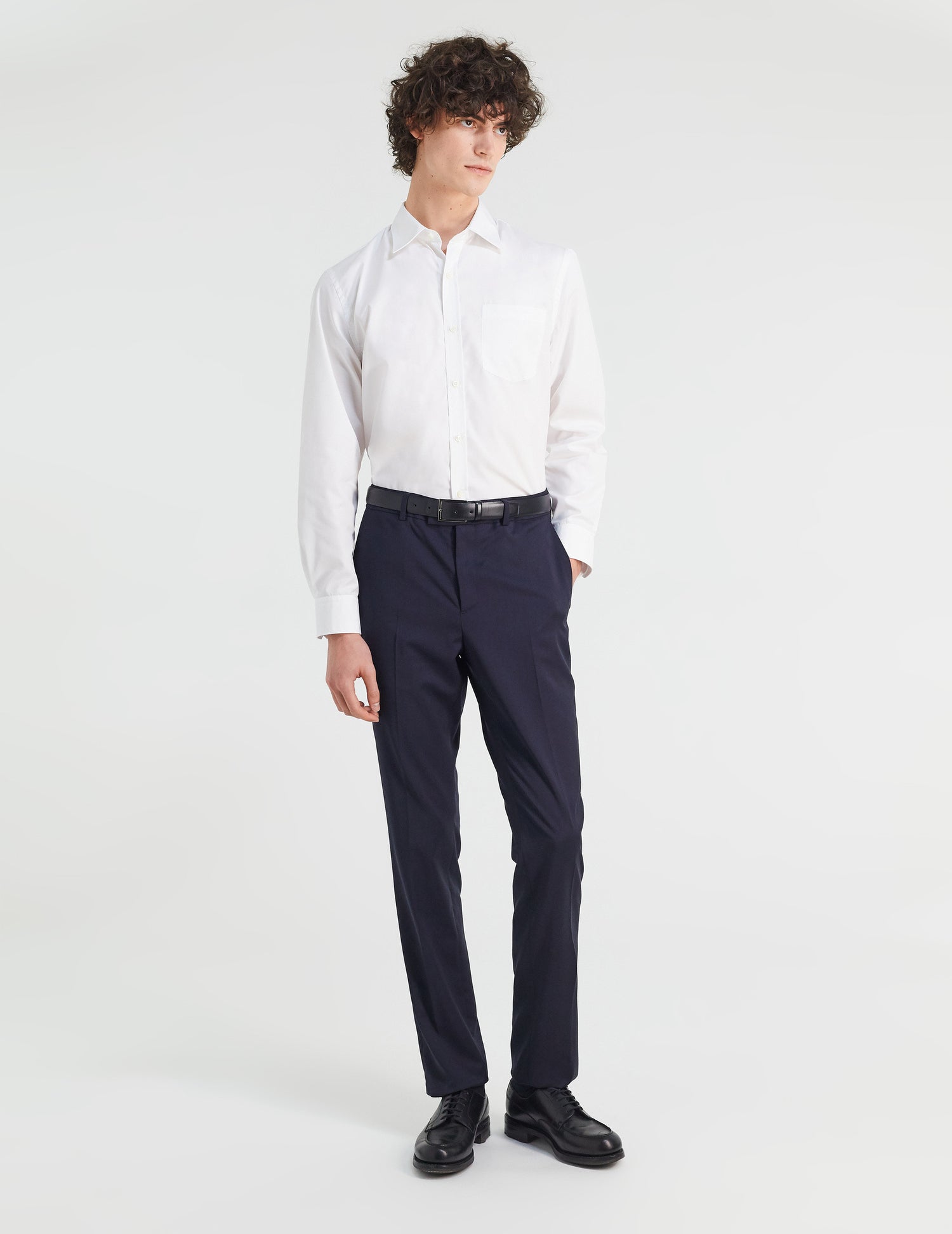 Classic white easy-iron Shirt - Poplin - Figaret Collar - Easy-iron#5