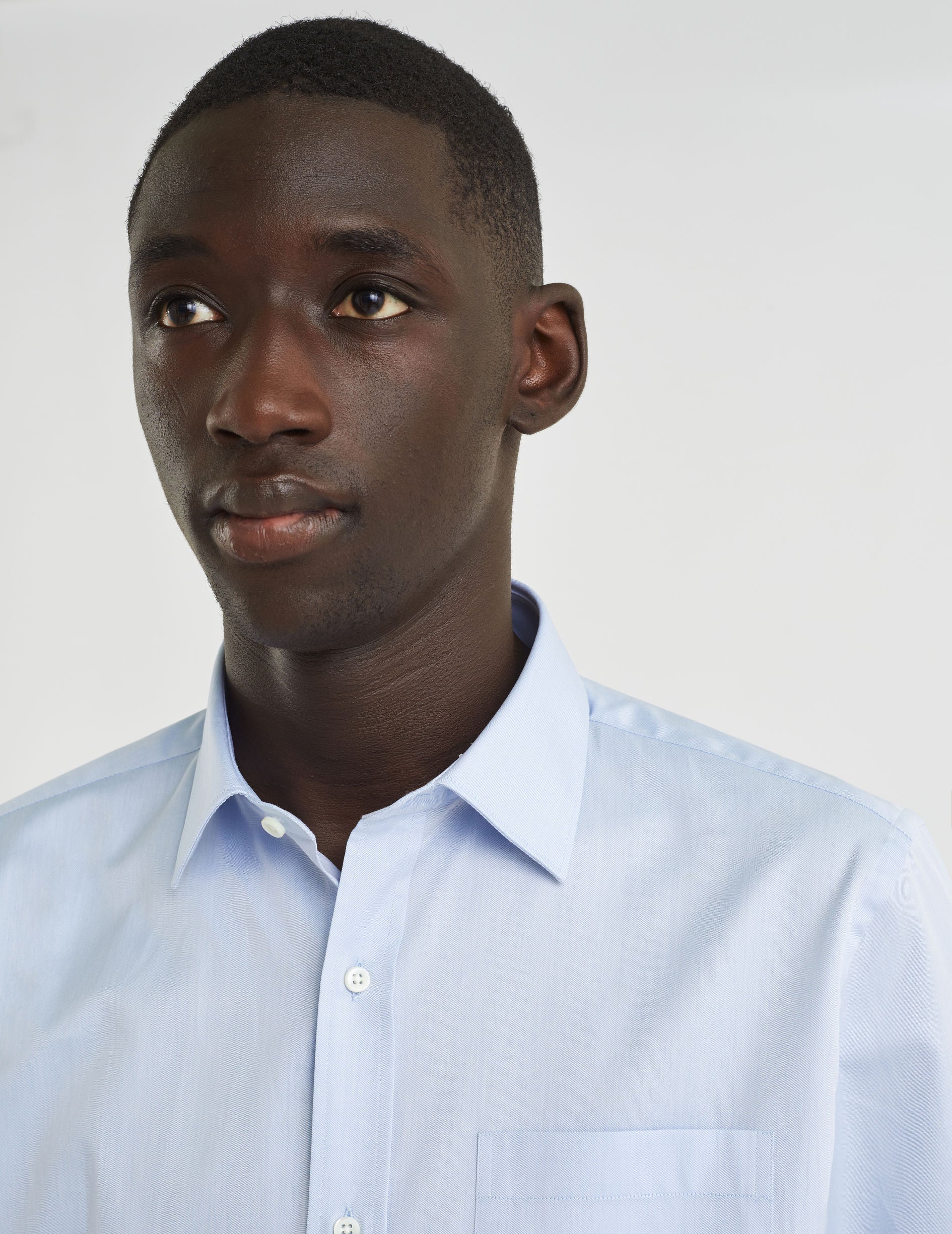 Classic blue shirt - Twill - Figaret Collar