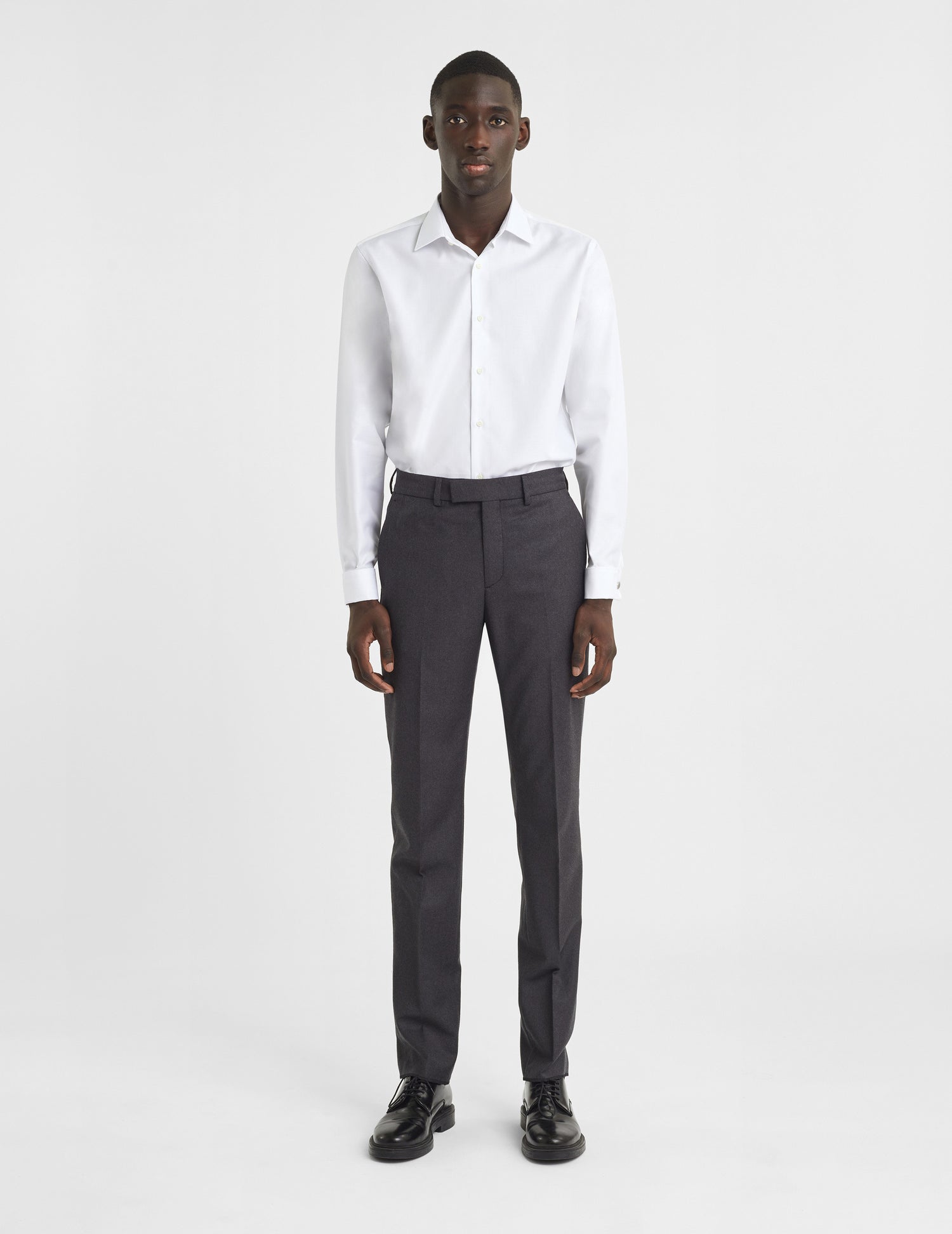 Semi-fitted white shirt - Dobby - Figaret Collar - French Cuffs#6