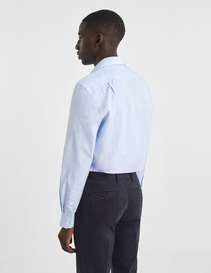 Classic blue striped shirt