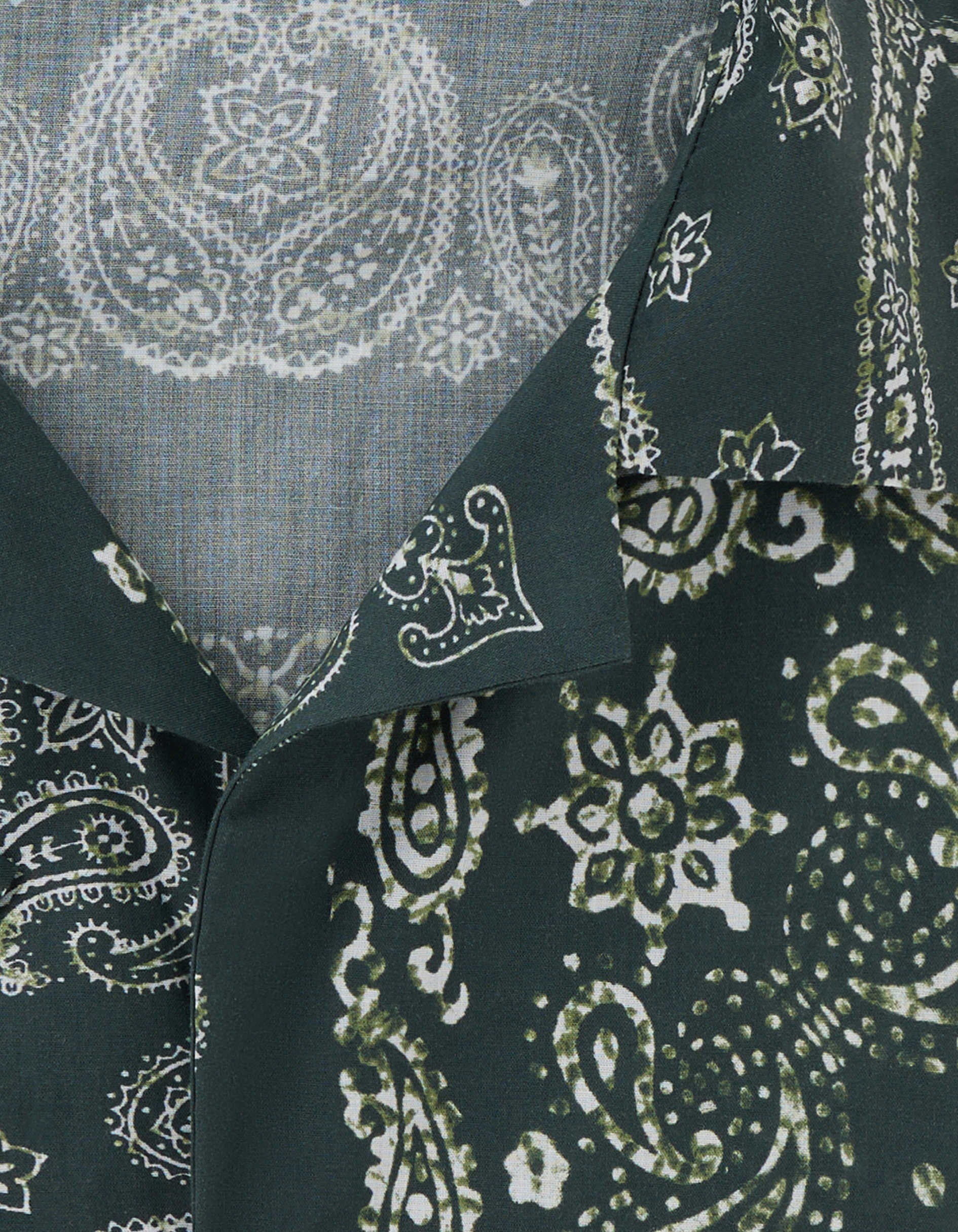 Green Drazick Shirt - Poplin - Pyjamas Collar