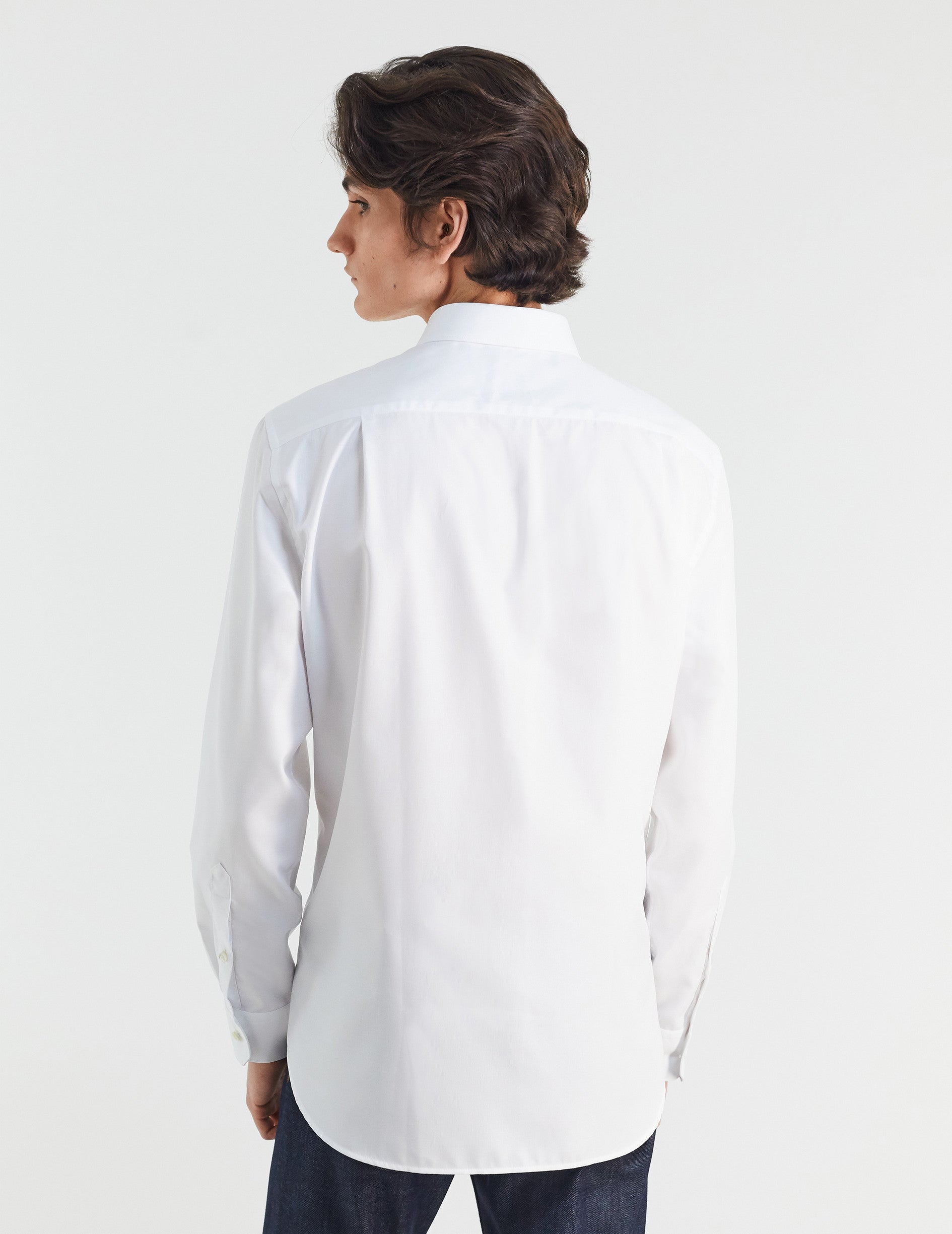 Classic white shirt - Dobby - Figaret Collar