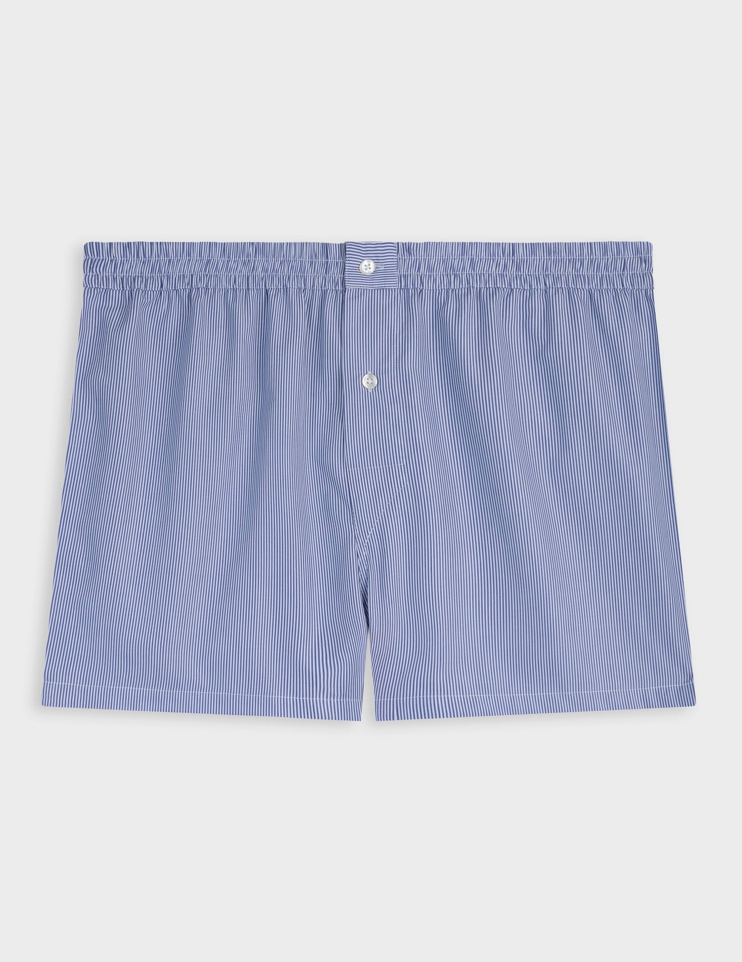 Navy striped poplin underpants