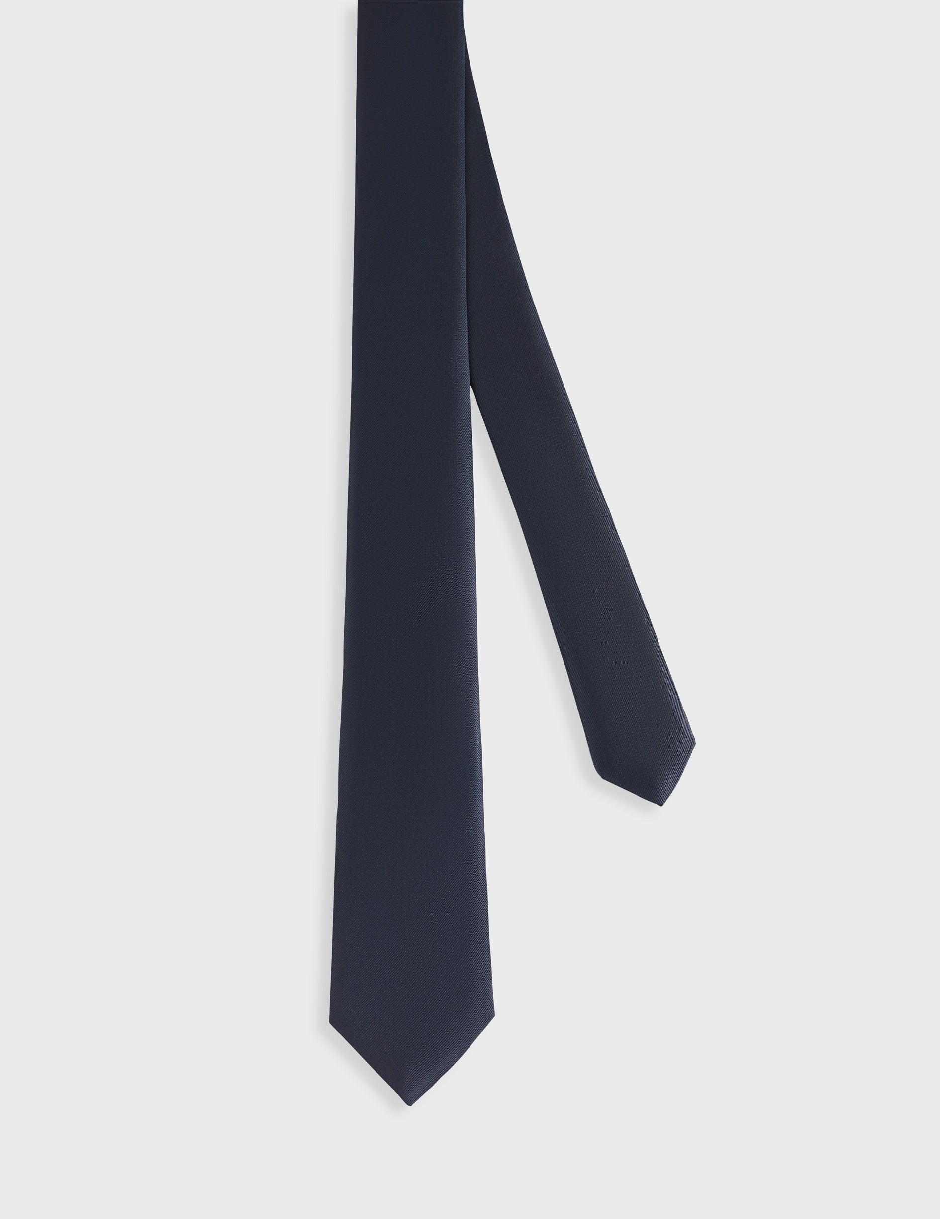 Navy silk tie