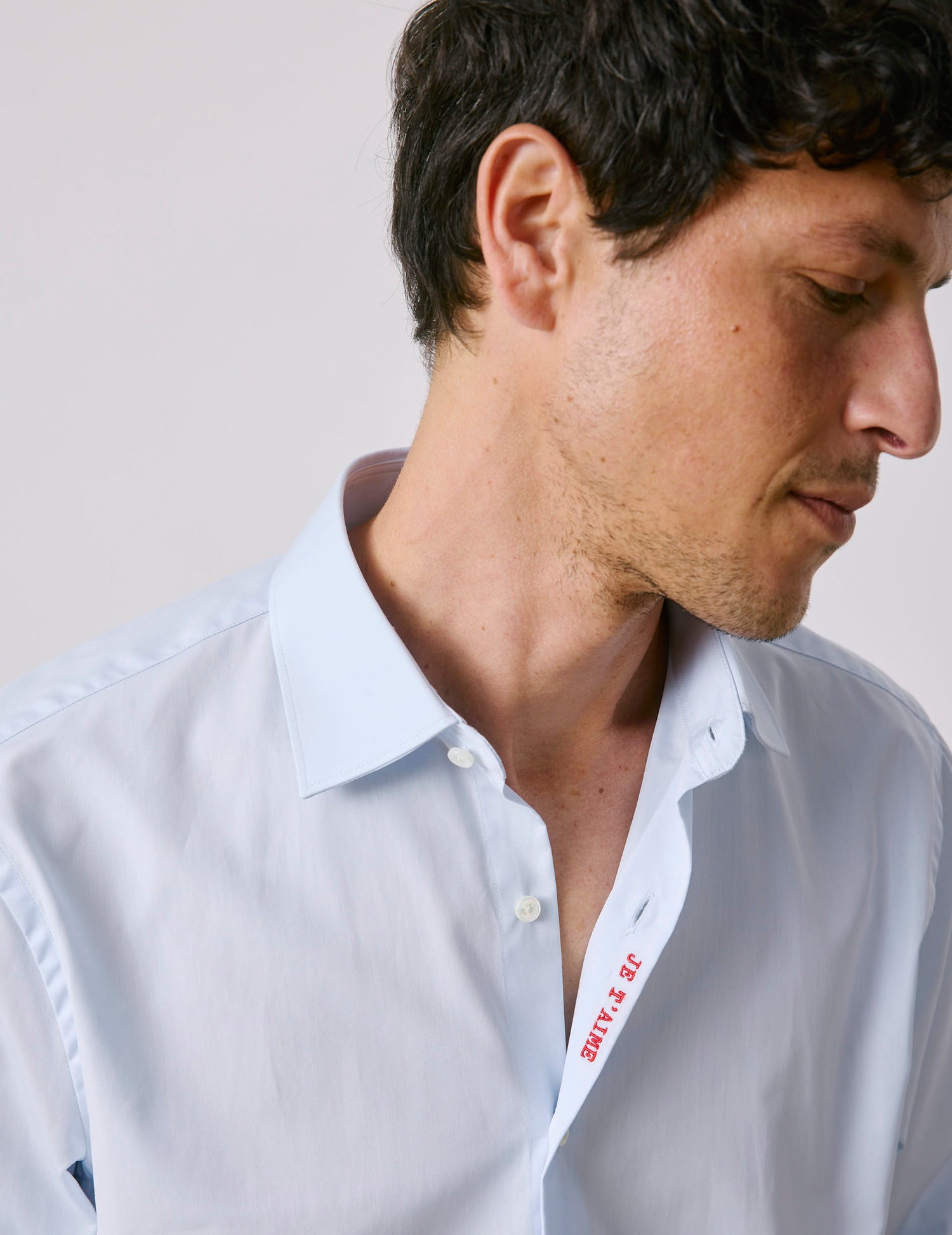 Unisex Blue "Je t'aime" shirt