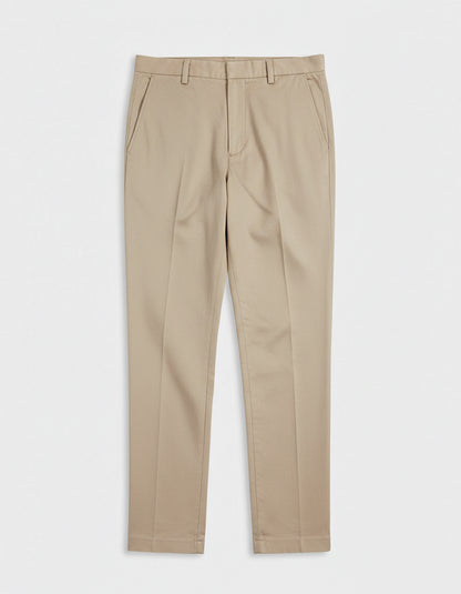 Geofrey chinos in cotton twill beige