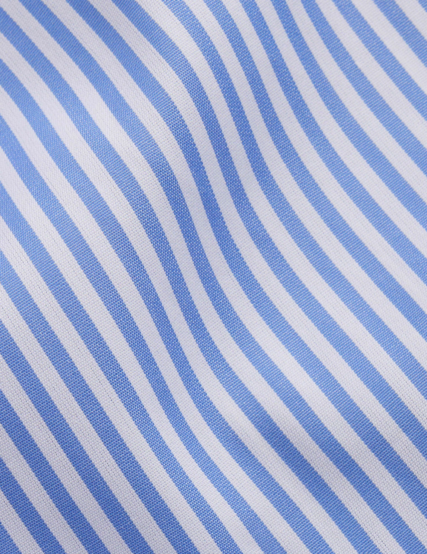 Fitted blue striped shirt
