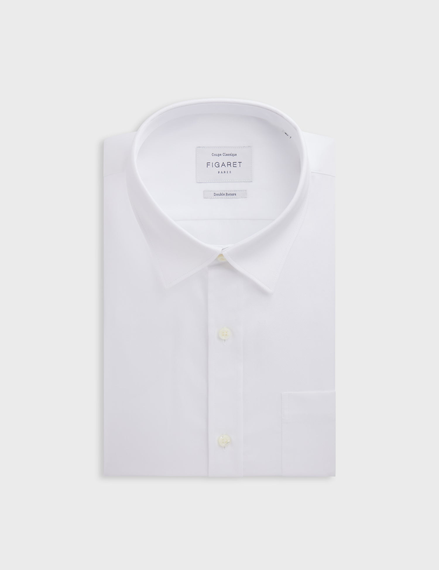 Classic white shirt - Dobby - Figaret Collar